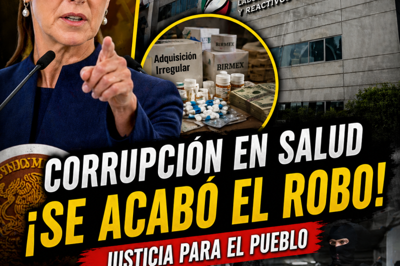 Golpe a la Mafia de la Salud: Sheinbaum desmantela red de corrupción en Birmex que robó miles de millones en medicamentos