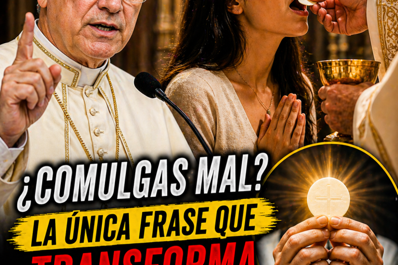 ¿Comulgas Mal? Descubre la Única Frase que Transforma tu Comunión (Papa León XIV)