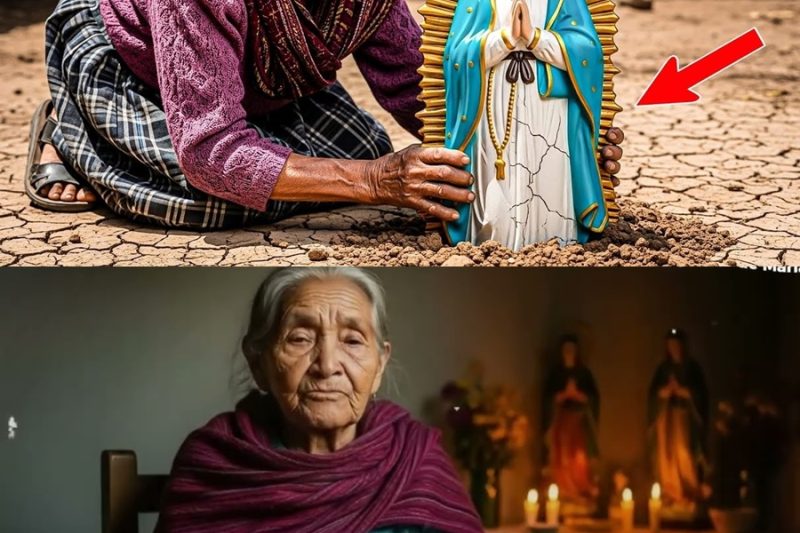Una anciana halló una imagen de la Virgen enterrada… y su vida cambió para siempre