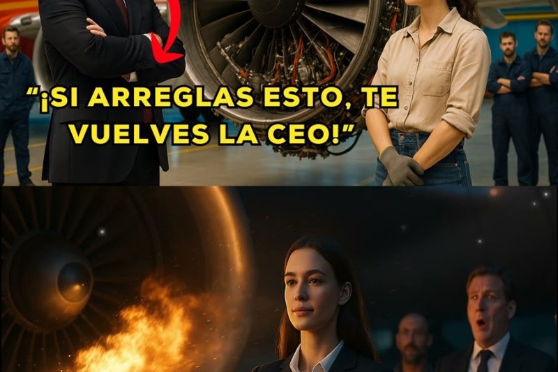 CEO reta a una mujer sencilla a arreglar un motor IMPOSIBLE— lo que LOGRA deja a todos IMPACTADOS