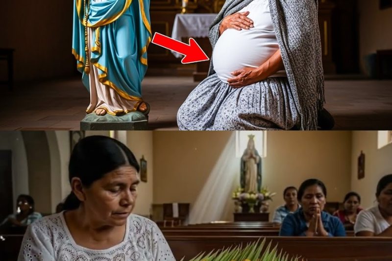 ¡La anciana solitaria quedó embarazada… tras beber agua que brotaba de la estatua de la Virgen