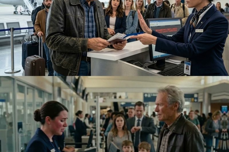 Empleada HUMILLA a Clint Eastwood en el Aeropuerto… No Sabía con Quién se Metía