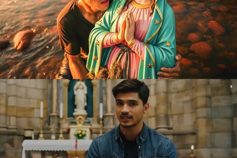 Un hombre halló una imagen de la Virgen bajo el río… y nada volvió a ser igual.