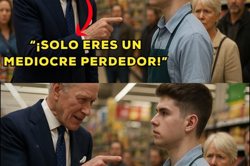 Millonario HUMILLA a un joven en el supermercado… sin saber que era un GENIO