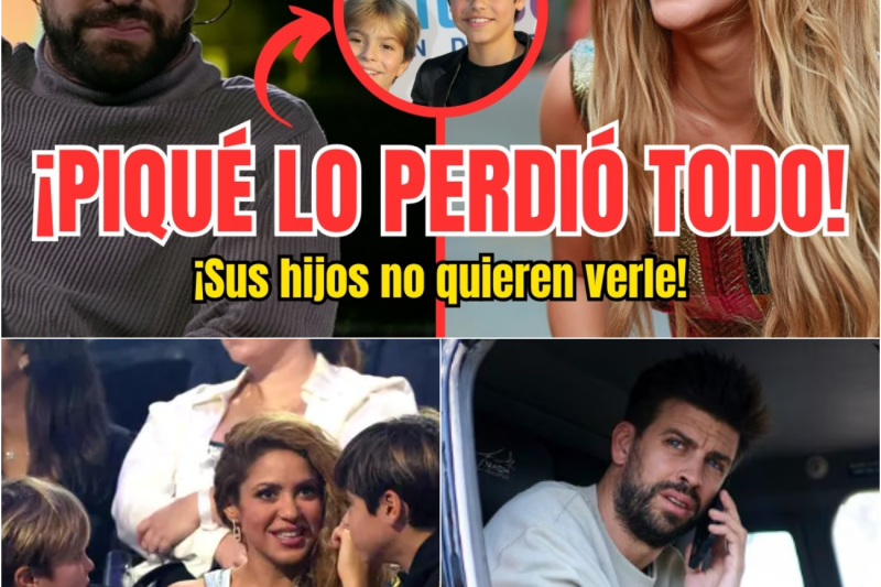 ¡ÚLTIMA HORA! Los HIJOS de PIQUÉ no quieren VERLE: el motivo parte el CORAZÓN