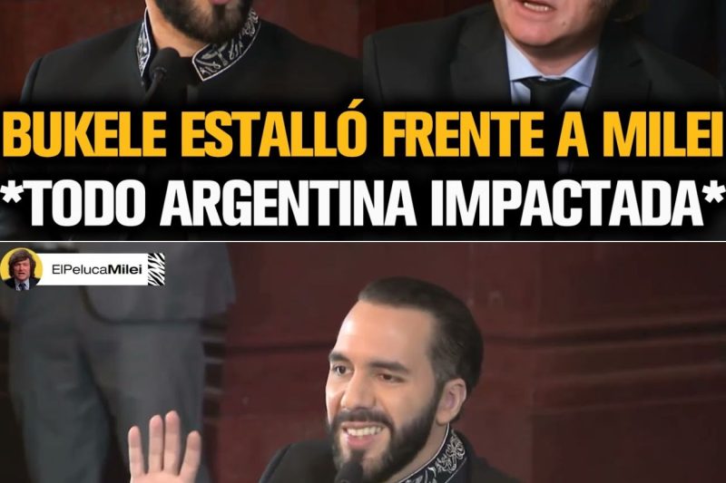 BUKELE ESTALLÓ EN ARGENTINA Y MILEI QUEDÓ IMPACTADO