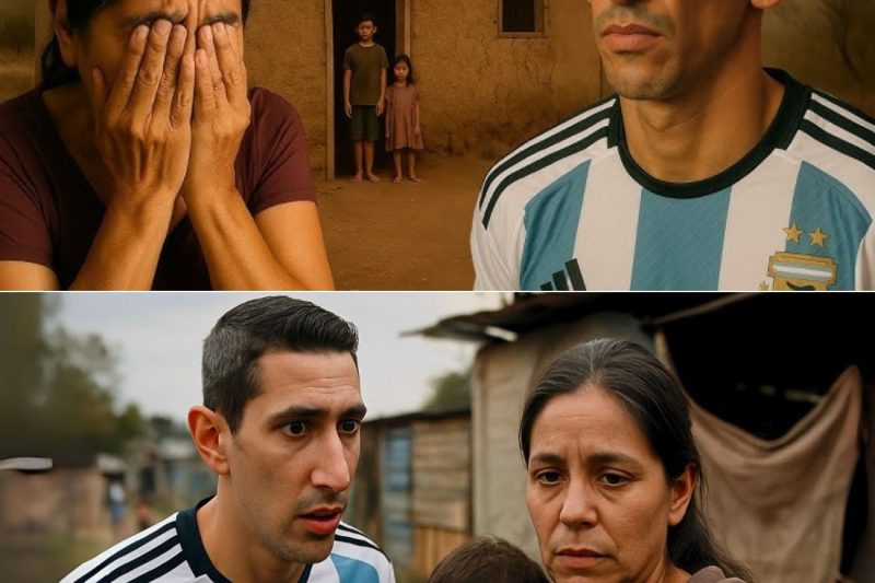ÁNGEL DI MARÍA sigue a su EX EMPLEADA y descubre que vive en un TERRENO INVADIDO con sus hijos