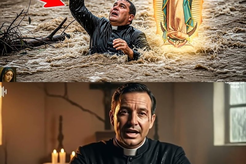 Un padre fue arrastrado por una inundación durante la misa… Pero la Virgen lo trajo de vuelta