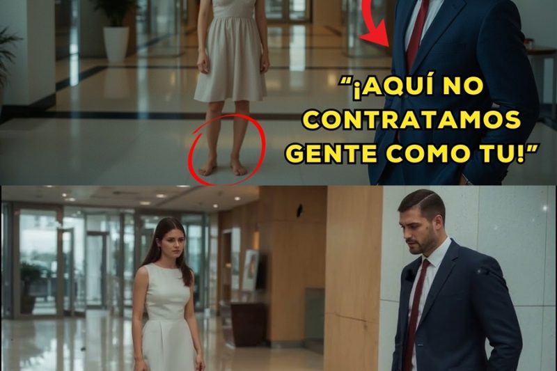 Reclutador HUMILLA a una mujer que llega DESCALZA a entrevista… SIN saber que era una prueba del CEO