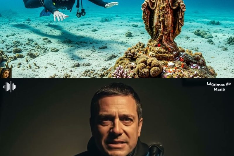 Un buzo encuentra una estatua de la Virgen María bajo el mar… ¡Y ocurre un milagro!