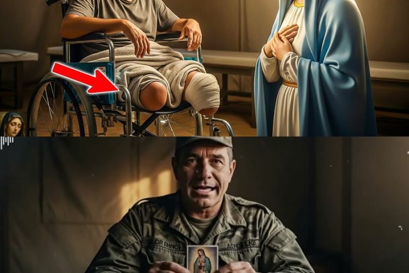 Perdió sus piernas por proteger la imagen de la Virgen… y Ella se le apareció llorando por él