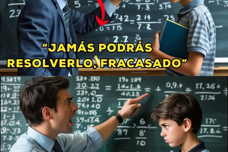 Profesor HUMILLA a un estudiante por fallar en matemáticas pero….NO sabía que era un GENIO