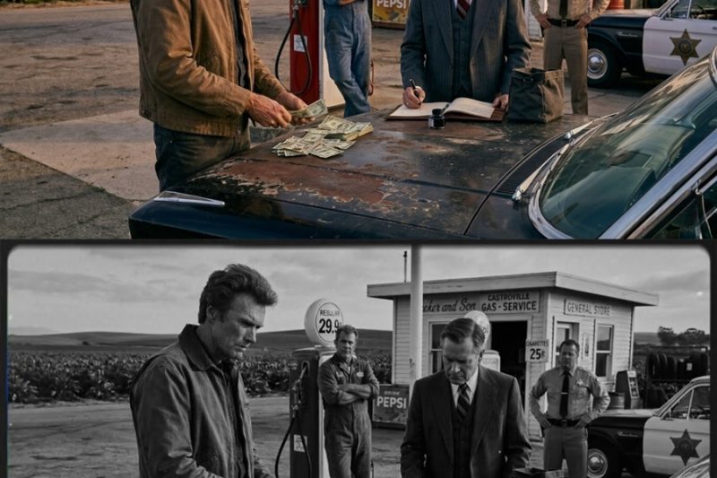 Sheriff CIERRA Gasolinera con Candado Frente a Clint Eastwood… Nadie Esperaba Su Reacción