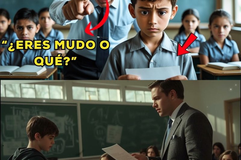 Maestro HUMILLA a un niño que NO habla… pero su poema DEJA a todos en SILENCIO