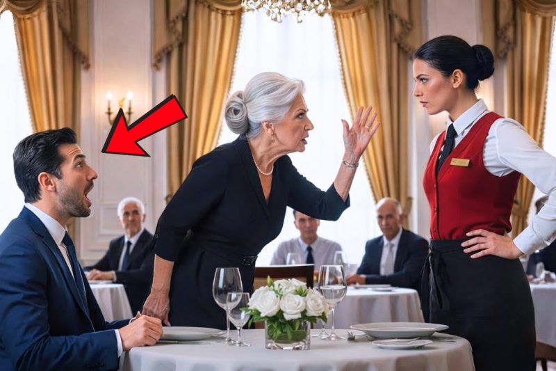 TODOS TEMÍAN A LA MADRE DEL MILLONARIO — HASTA QUE LA CAMARERA PARALIZÓ TODO EL RESTAURANTE