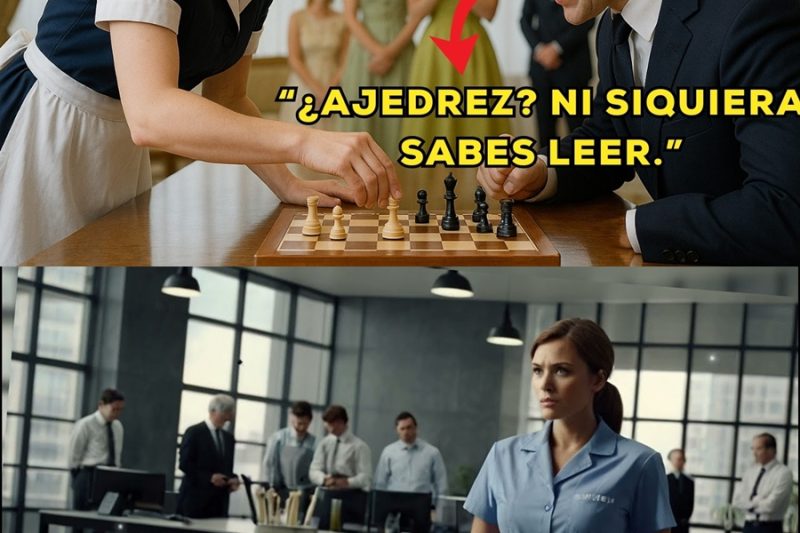 El CEO RETA a CONSERJE a jugar ajedrez para HUMILLARLA…pero su jugada dejó a todos en SH*CK 