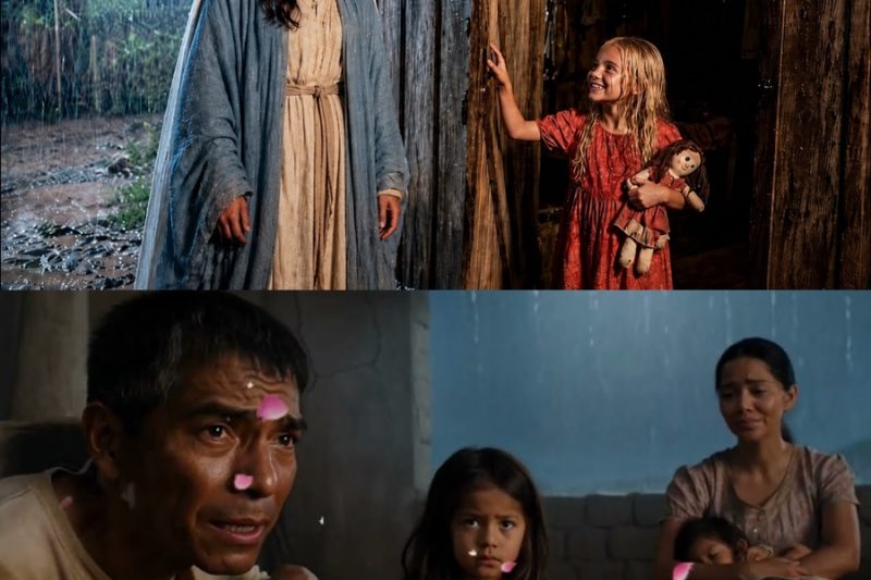 La Virgen María Llamó a la Puerta Pidiendo Refugio de la LLUVIA…¡y lo que hizo la Pobre NIÑA llamó..