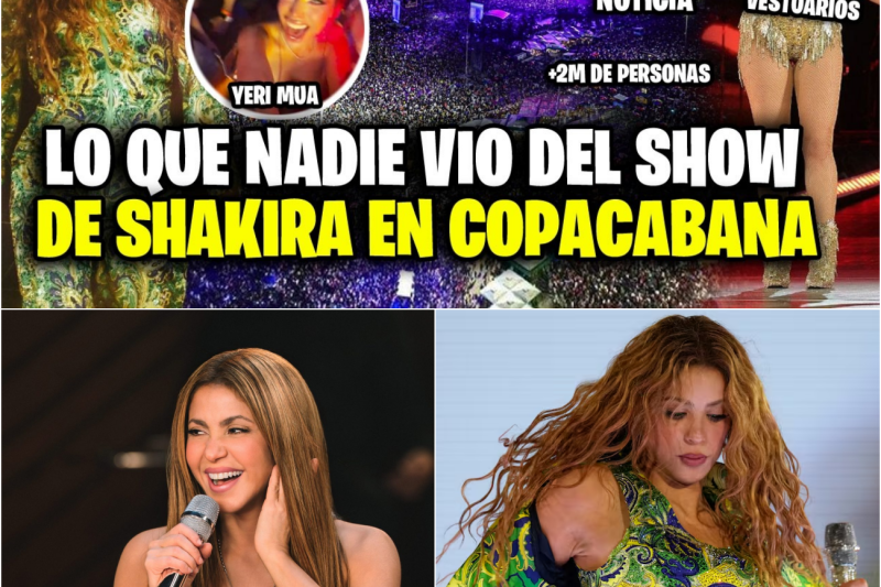 Todo lo que no viste del show de Shakira en Copacabana, su padre se enferma, rompe récord
