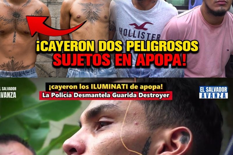 Golpe letal a la pandilla “Illuminati” en Apopa: Caen dos peligrosos sujetos que operaban red de sustancias ilícitas