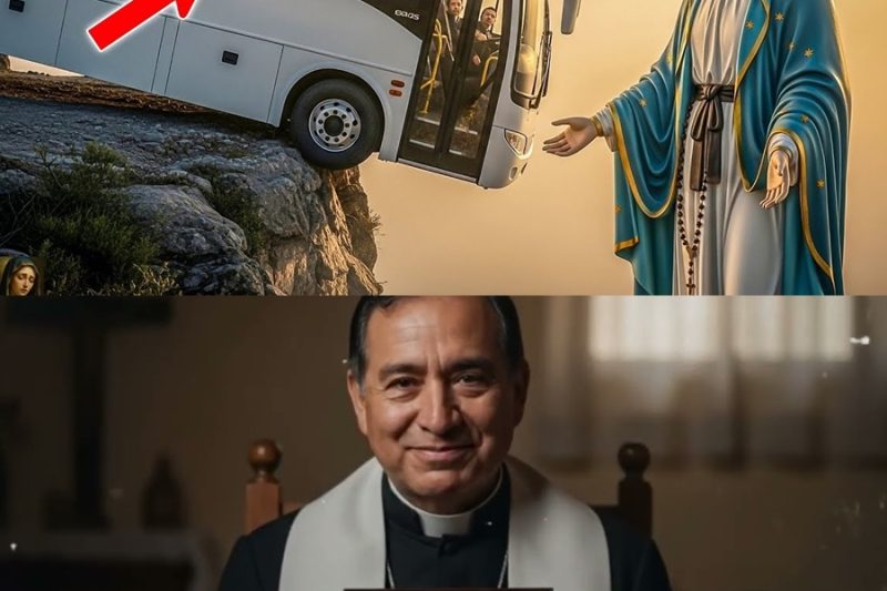 Un autobús con 27 sacerdotes cayó por un precipicio… pero la Virgen María los salvó con un milagro!