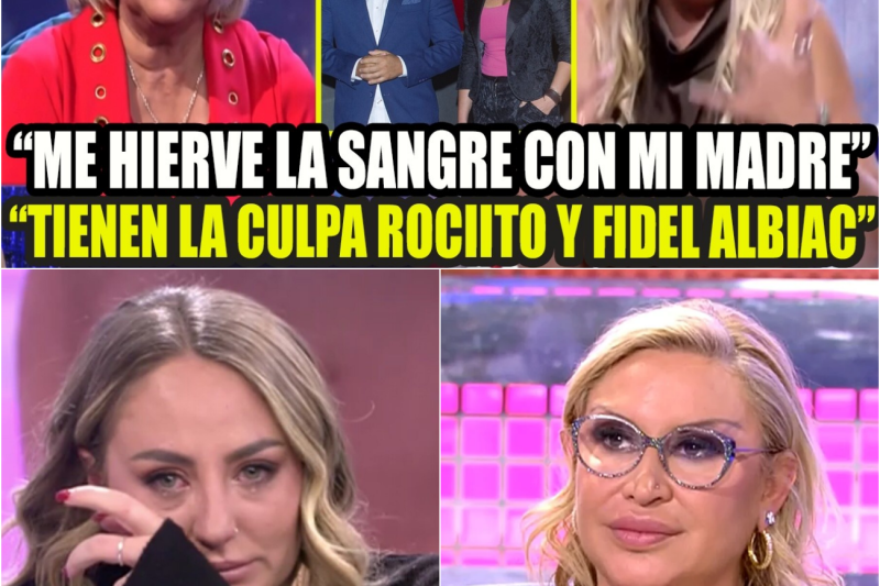 ¡Tensión máxima en directo! Raquel Mosquera destapa los secretos más dolorosos de Pedro Carrasco y provoca el colapso emocional de Rocío Flores al exponer la frialdad de Rocío Carrasco