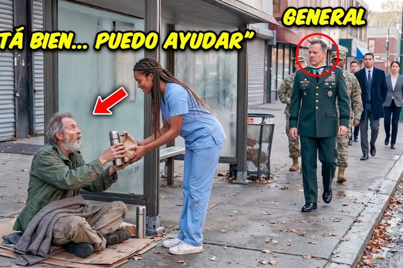 Chica Negra Llevaba Desayuno A Un Anciano, Un Día El Ejército Llegó A Su Puerta.