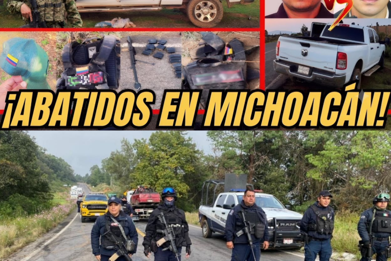 Infierno en la Meseta Purépecha: Abaten a Comando Colombiano del CJNG en Feroz Topón Mientras la Traición Desangra a Michoacán