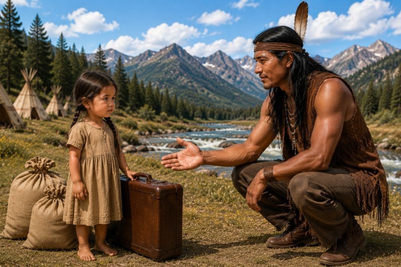 Abandonada por su madrastra, la niña vivía en una cabaña… hasta que un Apache cambió su vida