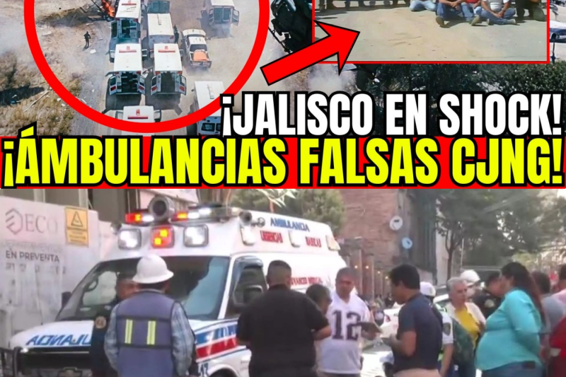 🇲🇽🚨JALISCO EN SHOCK: MURCIÉLAGOS HALLAN FLOTA DE AMBULANCIAS FALSAS DEL CJNG: TRASLADABAN ARMAS