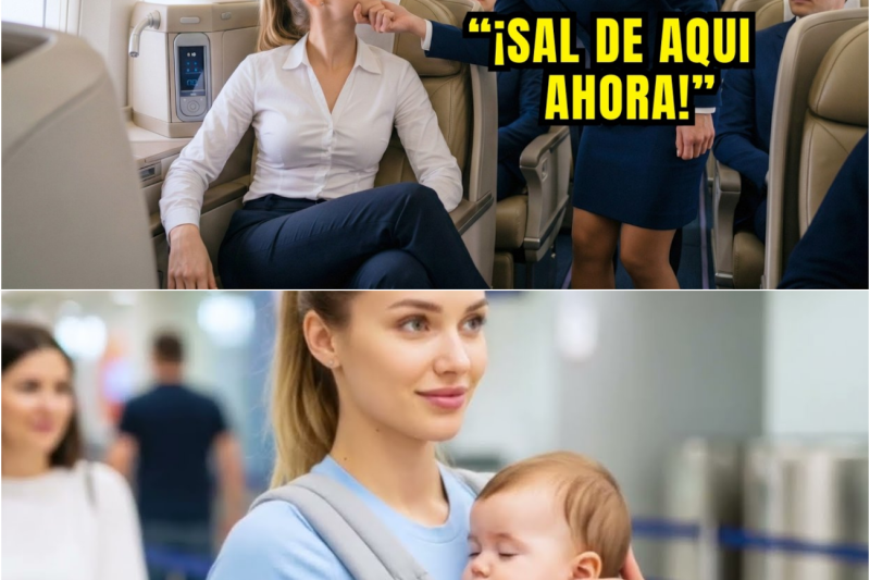 Echaron a una mujer del avión sin saber que su esposo era el dueño Multimillonario de la aerolínea