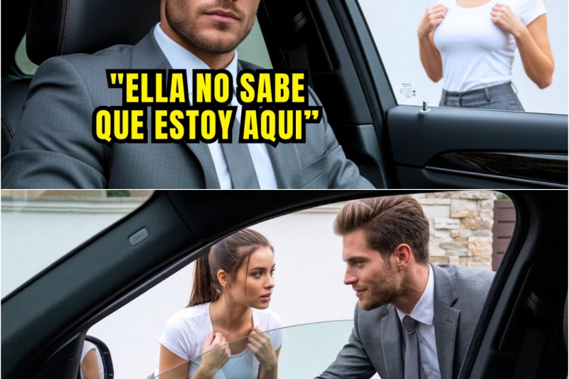 Una joven pobre se ajusta el cuello de la camisa junto a la ventanilla del coche de un millonario, y él se enamora de ella.