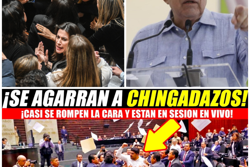 ¡Caos, Insultos y Censura en el Congreso! Diputados Casi Llegan a los Golpes por Polémica Reforma contra el Narco