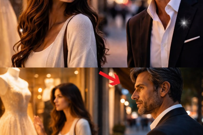 The girl only dared to dream of an expensive dress… unaware that someone was silently watching her.