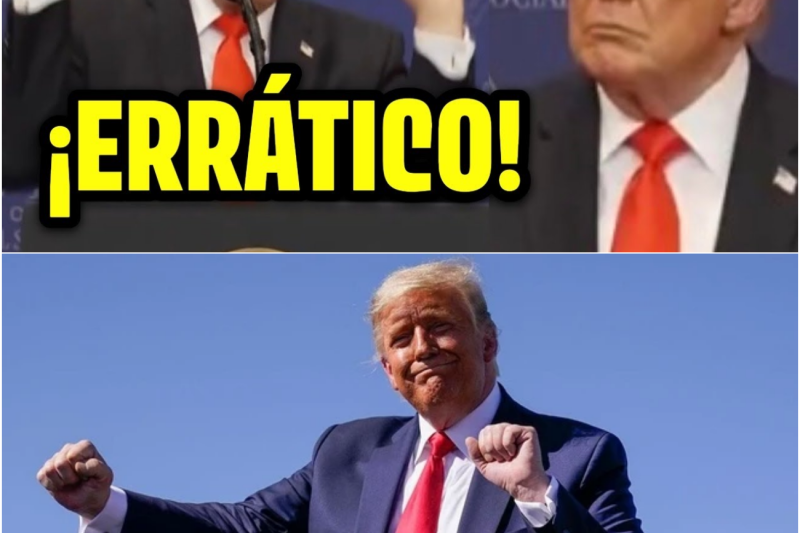 Trump en ERRÁTICO DISCURSO