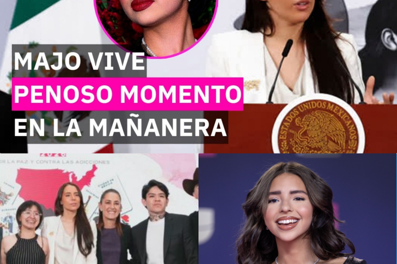Majo Aguilar y el incómodo momento en la “mañanera”: Confusión, elegancia y el video que ya es viral