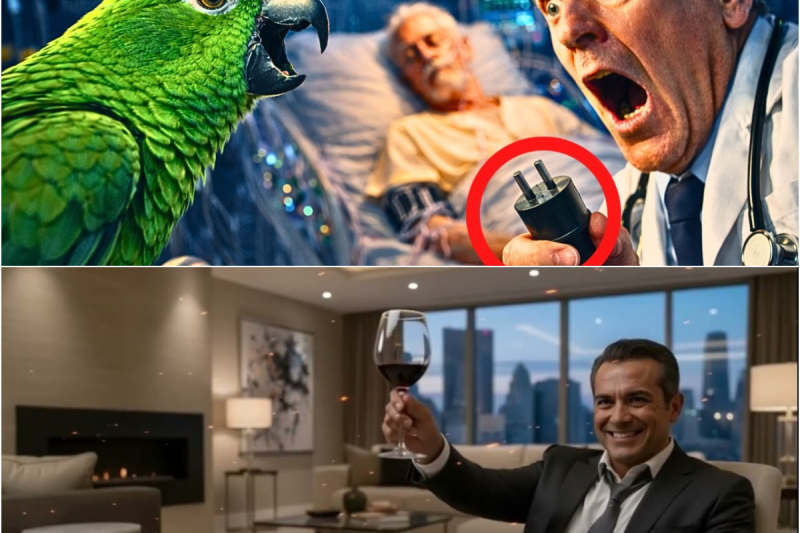 Justo Antes de Ser Desconectado, el Loro Dice algo que Deja al Doctor PARALIZADO