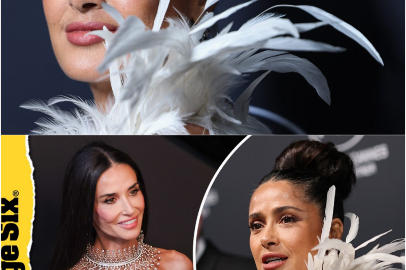 ¡Como un cisne! Salma Hayek arrasa con vestido de plumas blancas en Cannes 2026