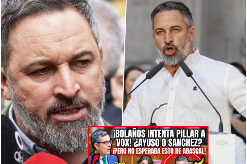 ¡ABASCAL SUELTA TODA LA VERDAD CUANDO BOLAÑOS LE PREGUNTA a VOX! ¿ESTAS DEL LADO DE AYUSO O SÁNCHEZ?