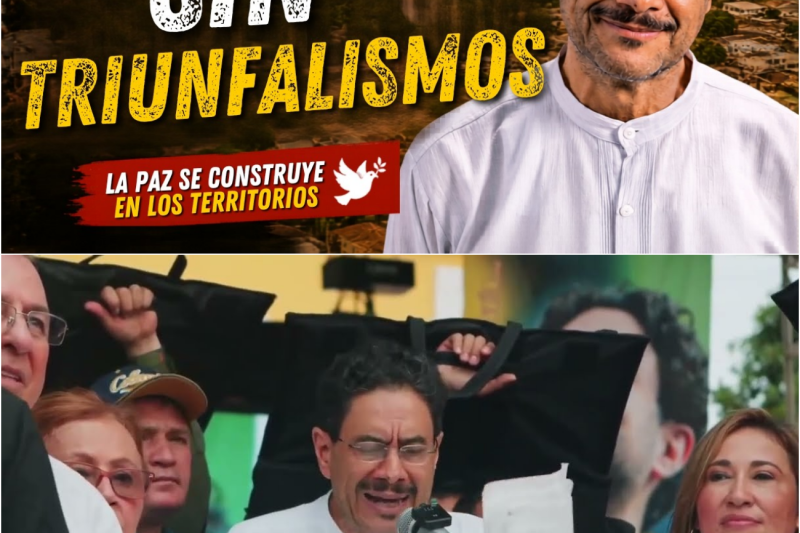 Iván Cepeda hizo histórico compromiso por la paz desde Bolívar