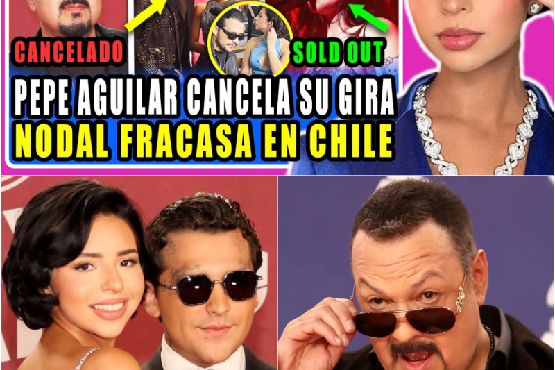 ÁNGELA AGUILAR Y NODAL HUMILLADOS EN CHILE, PEPE CANCELA 8 DE 9 CONCIERTOS Y CAZZU HACE SOLD OUT