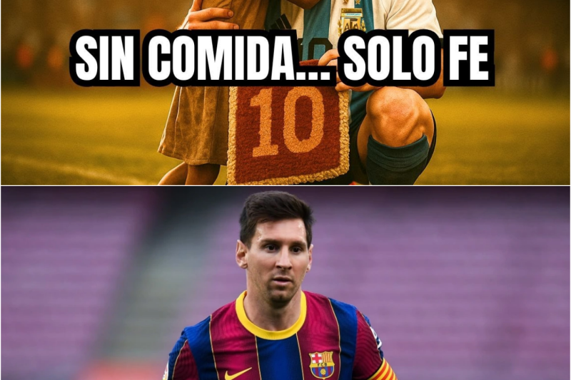 Una niña sin comida para mañana. Una madre con fe ciega pero Messi apareció cuando nadie lo esperaba
