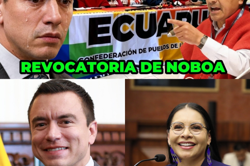 ¡Explota Ecuador! El Movimiento Indígena Acorrala a Daniel Noboa y Exige la Revocatoria de su Mandato en Medio de Denuncias de Persecución