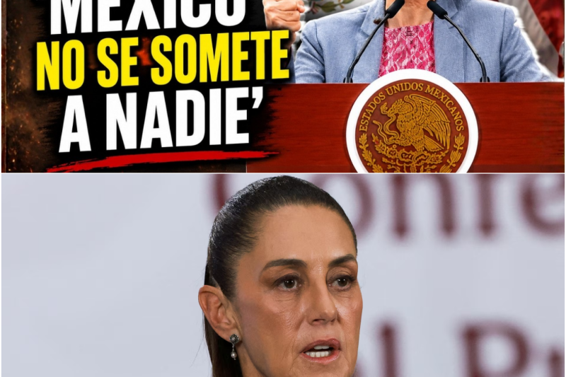 ¡Fuerte Declaración! “México no se somete a nadie”: La presidenta expone la defensa implacable de la soberanía nacional frente a presiones extranjeras