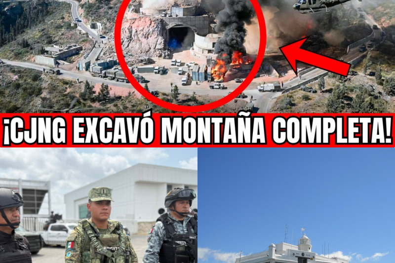 ¡Operación de Alto Nivel! SEDENA Desmantela la “Ciudad Subterránea” del CJNG en Cerro Hueco
