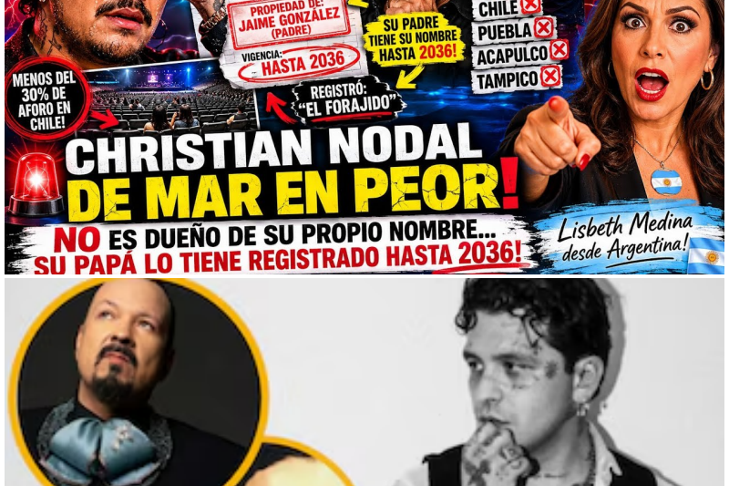 El Ocaso de un Ídolo: Christian Nodal Pierde su Nombre, su Gira y el Favor del Público en Medio de Escándalos Familiares