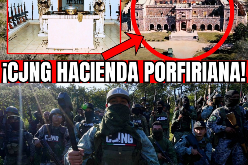 🇲🇽🚨¡GAFES IRRUMPEN EN NARCO-CASTILLO DE HIDALGO! CJNG OPERABA DESDE HACIENDA PORFIRIANA: 96 SICARIOS