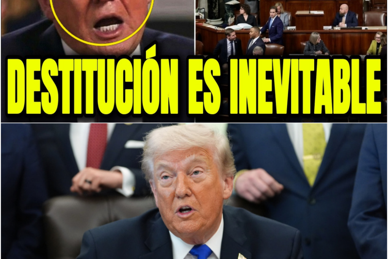 Trump entra en pánico cuando sus propios partidarios exigen su destitución del cargo.
