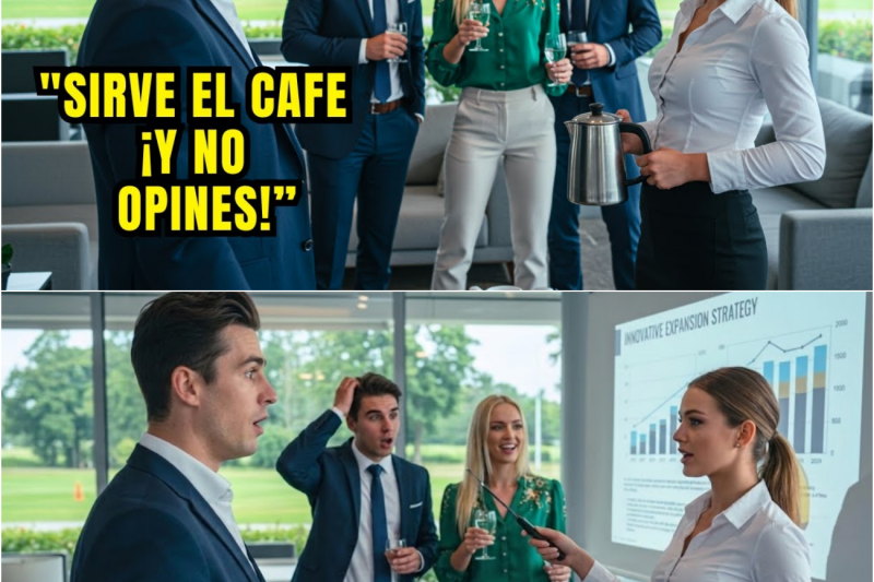 “Sirve el café y no opines”. Millonario se burla de la mesera del club privado y luego queda helado