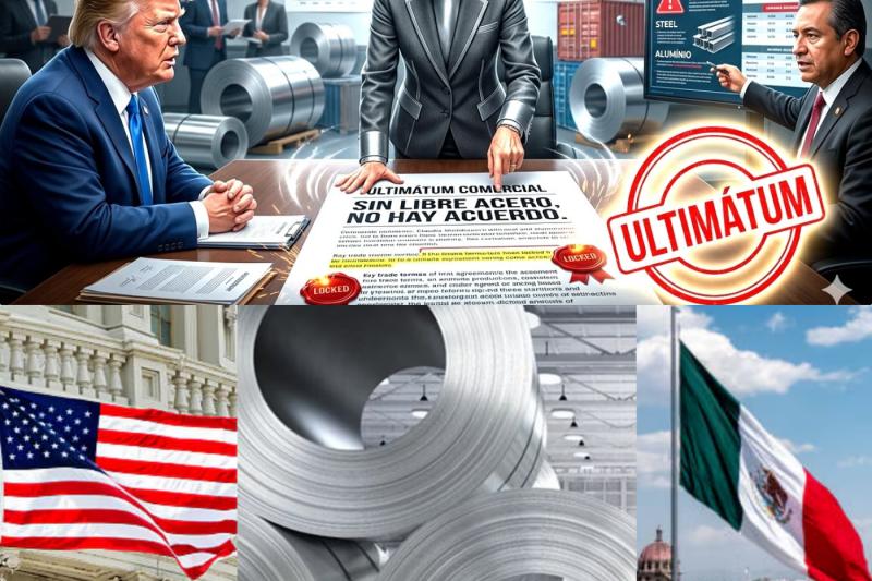 MEXICO Y EEUU: ¡ULTIMÁTUM POR ACERO Y ALUMINIO, SIN TRATO!