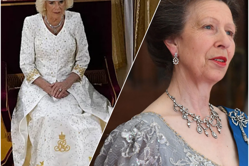 Tensión en palacio: La Princesa Ana descubre el vestido de coronación secreto de Camilla y desata una crisis interna